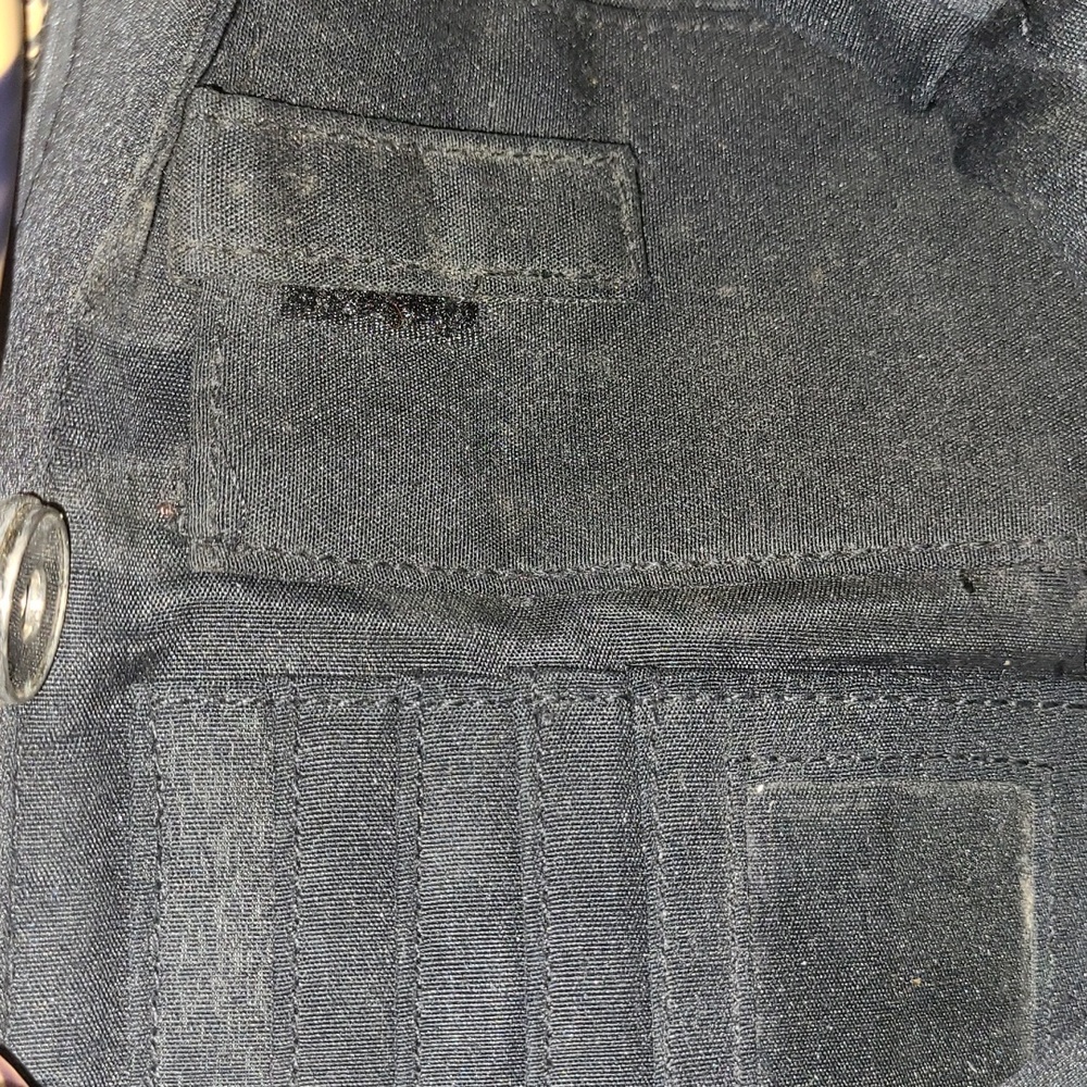 Ladies pocketbook by MARLO, BLACK BEIGE, PLASTIC HANDLES, BLACK ADJUSTABLE STRAP - Picture 5 of 5